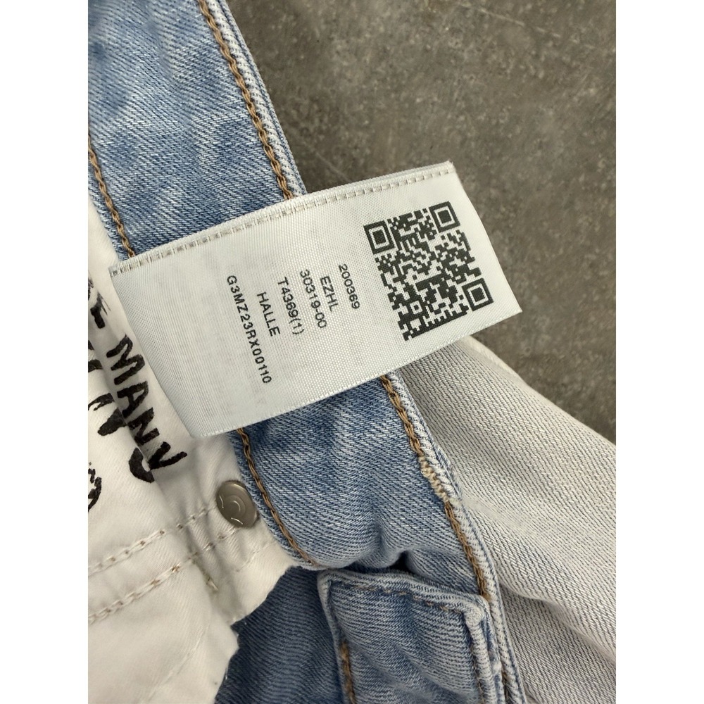 True Religion Jeans Women's 30 HALLE Mid Rise Super Skinny Light Color Zip Up - Picture 5 of 8